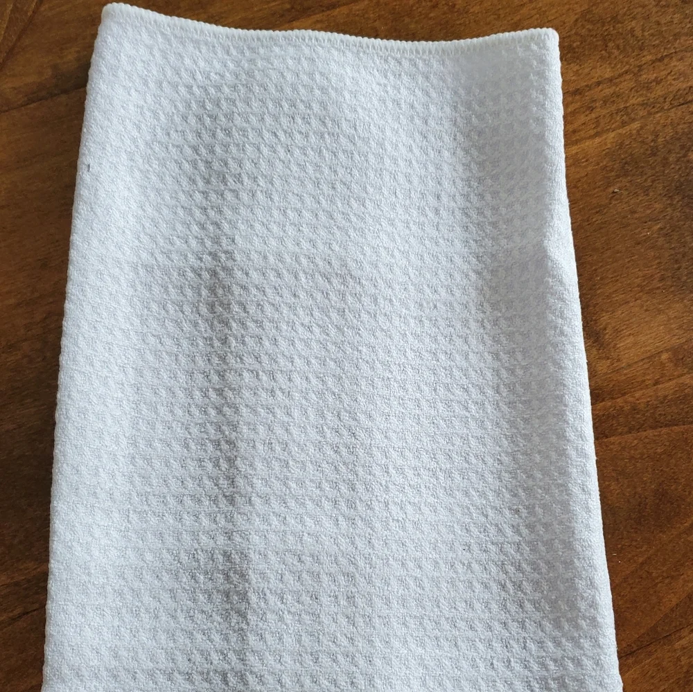 Catch you on the flip side Waffle Knit Tea Towel